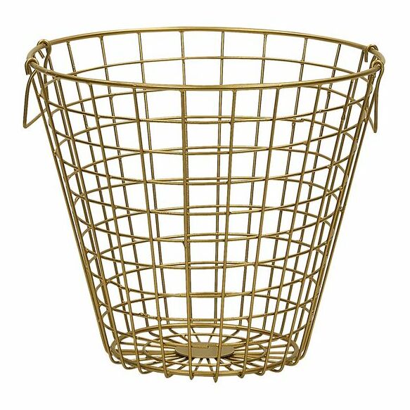 Metalni koš NUTIM (metal) (zlatna)