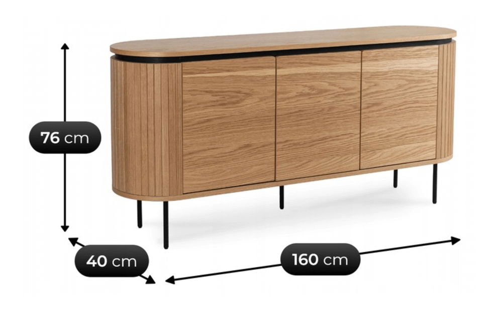 Szekrény Back 160 (tölgy) 