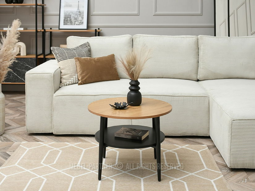 Konferenčný stolík Randolf S (dub + čierna)