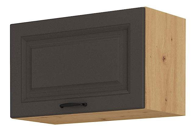 Dulap superior bucătărie Sheila 60 GU 36 1F (stejar artisan + grafit)