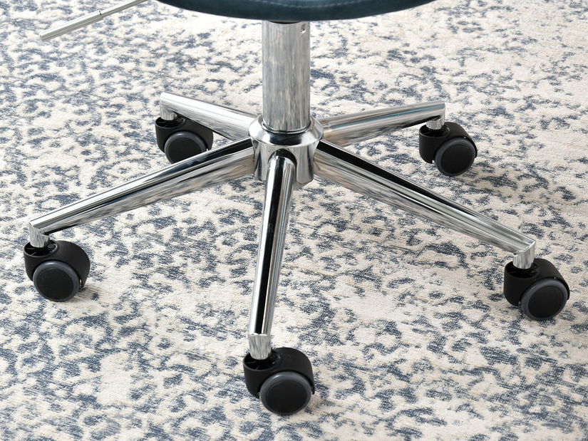 Stolička Eleanor (modrá + chrómová)