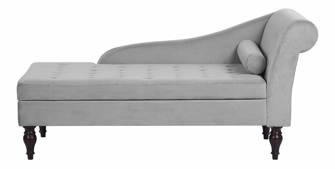 Sofa PLON (poliester) (siva) (s prostorom za odlaganje)