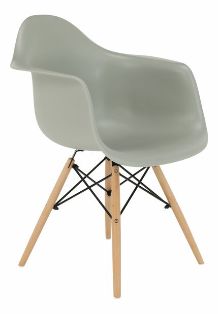 Blagovaonska stolica Damon (siva + bukva)