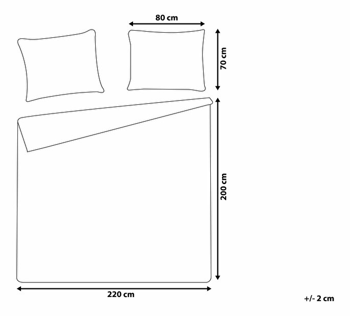 Set huse suplimentare 200x220 cm Macapa (distinctiv)