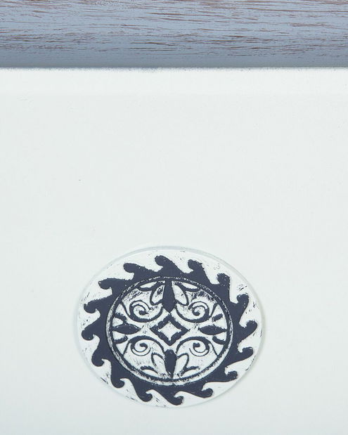 Ghiveci ESTANCIA 31x32x32 cm (ceramică) (alb)