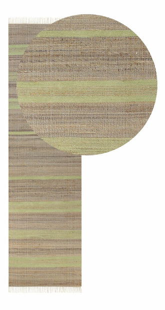 Covor 80 x 300 cm Tally (bej + verde)
