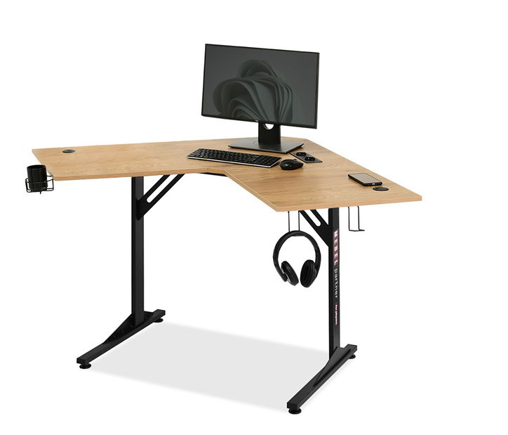 Masă PC Matts C (stejar + negru)