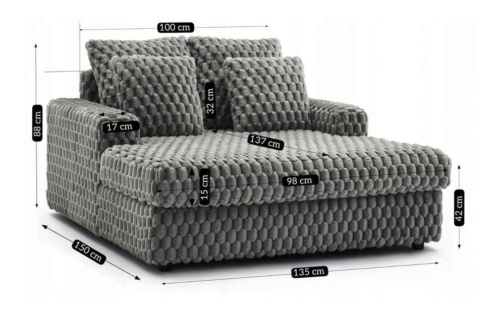 Fotel Kasparov (szürke) 