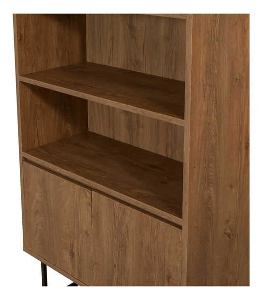 Súprava nábytku do obývacej izby Laxi 24 (orech + čierna)