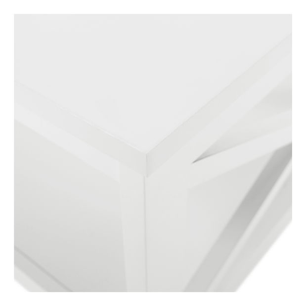 Masă de cafea Etta (alb)