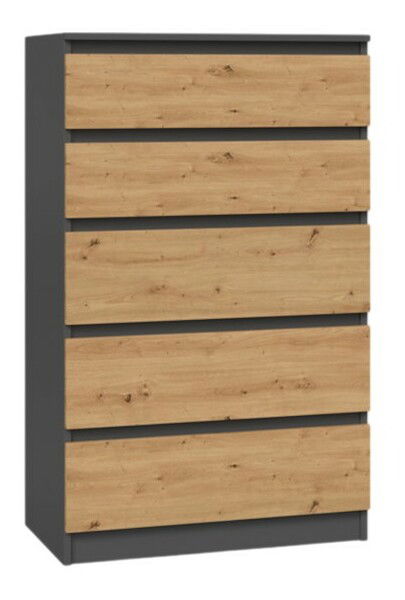 Komoda Musecalo 4 (antracit + dub artisan)