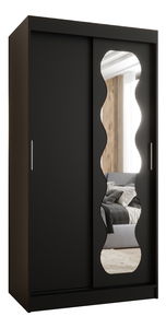 Šatníková skriňa 100 cm Spock (čierna)