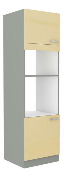 Dulap pentru alimente Kelyn 60 DPM-210 2F (Cadru: crem lucios + front: gri)