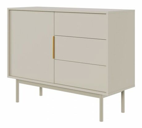 Comodă Vintana 1D3S (Cashmir + Auriu)