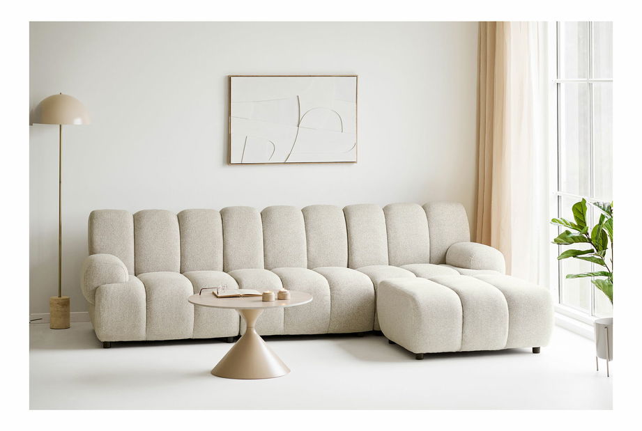 Modulárna rohová sedačka (P) Tessalia 3P (piesková)