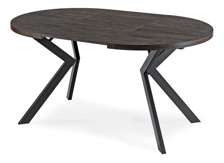 Rozkladací jedálenský stôl Lavar (čierna) (pre 4-10 osôb)