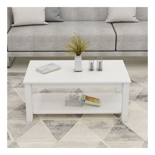 Konferenčný stolík Milasi 1 (biela) 