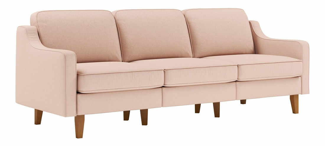 Pohovka trojsedačka Robia E (lososová + orech)