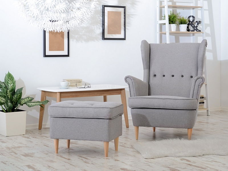 Relaxačné kreslo Margis (sivá)