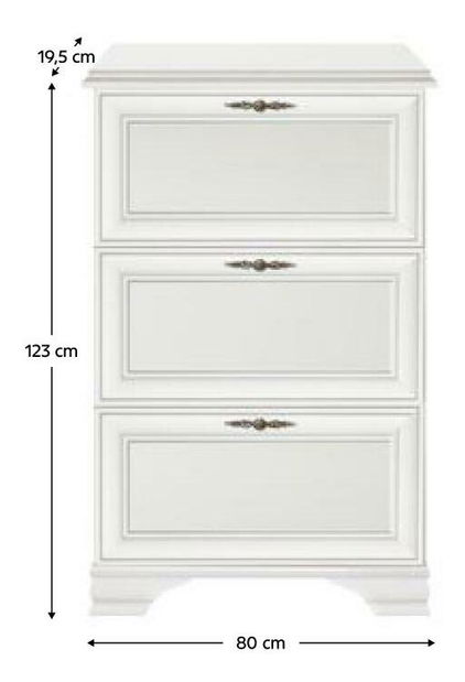 Ormarić za obuću Kuito SFB3B (alpska bijela)