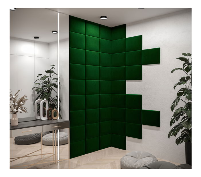 Tapeciran panel Cubic 40x30 cm (tamno zelena)