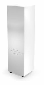 Konyhaszekrény a beépített hűtőhöz Verlene (fehér)