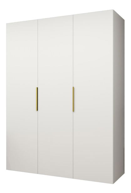 Dulap de haine 150 cm Mirabella 1 (alb + Auriu)