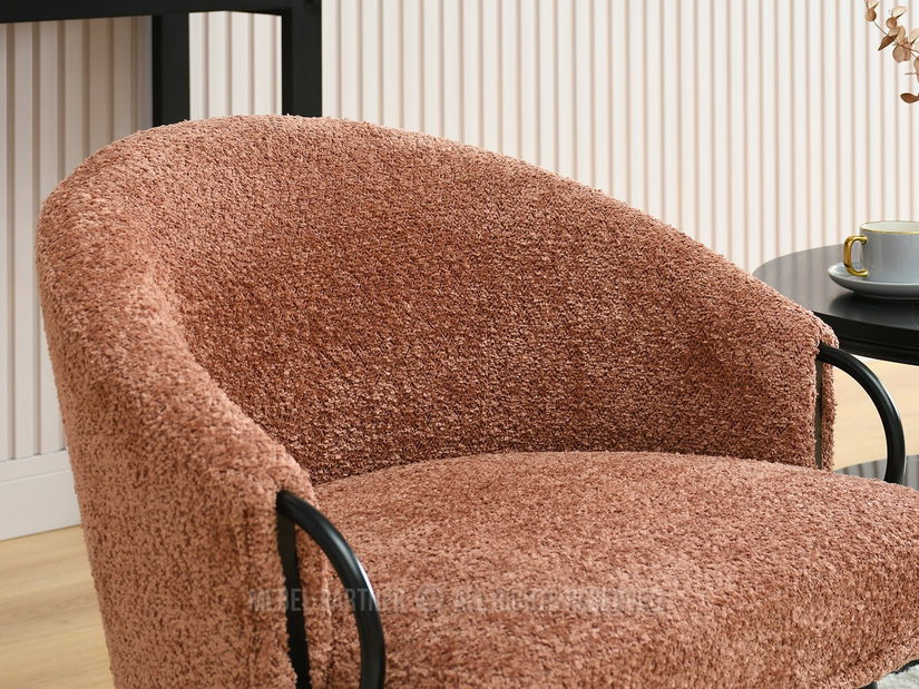 Fotel Carma F (réz + fekete)