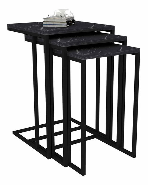 Dohányzóasztal szett (3 db.) Blacky