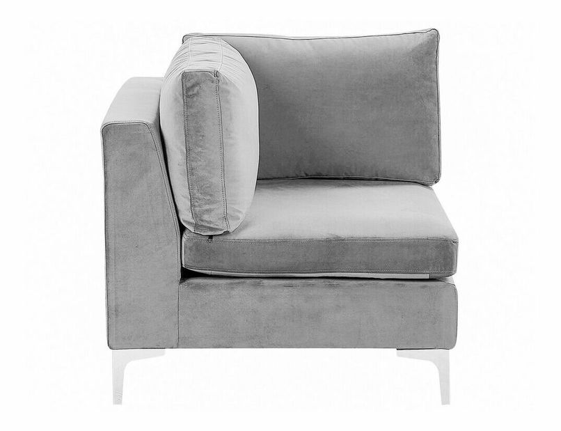 Rohová sedačka EVENA (sivá) (pre 6 osôb) (L)