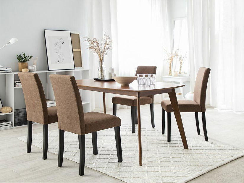 Set 2 ks. jedálenských stoličiek BORWAY (hnedá)