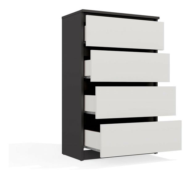 Komoda Musecalo 2 (antracit + biela)