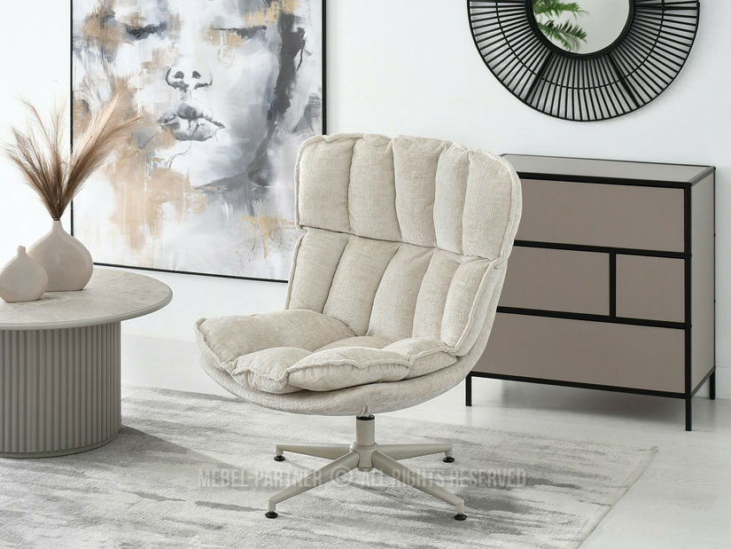 Kreslo Jaspier (béžová + krémová)