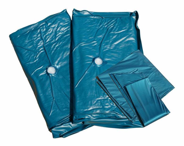 Pat matrimonial 180 cm AVENUE (cu saltea cu apă) (alb) *vânzare stoc