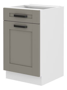 Dolná kuchynská skrinka Lucid 50 D 1F 1S (claygrey + biela)