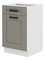 Dolná kuchynská skrinka Lucid 50 D 1F 1S (claygrey + biela)