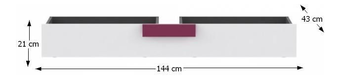 Tárhely ágy alá (fiók) Libro LBLL01