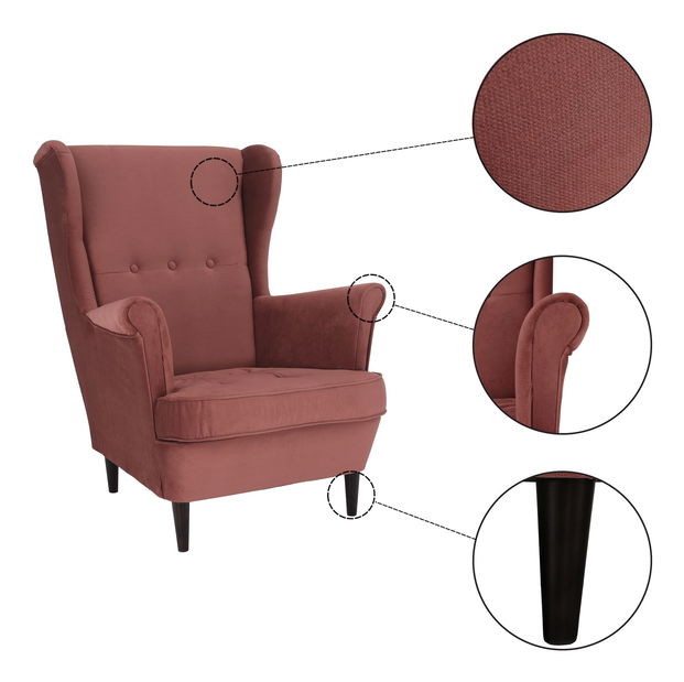 Fotoliu cu urechi Romino (kronos 29) 