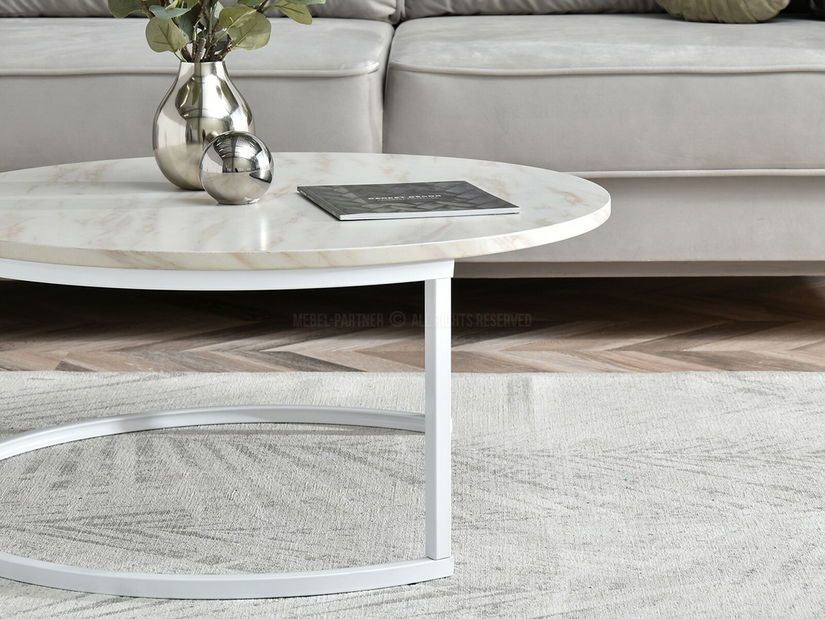 Konferenčný stolík Kolja Stolik Xl (béžová + biela)