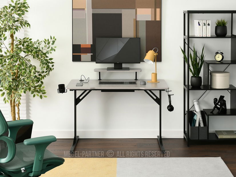 PC stolík Matts 115 (betón + čierna)