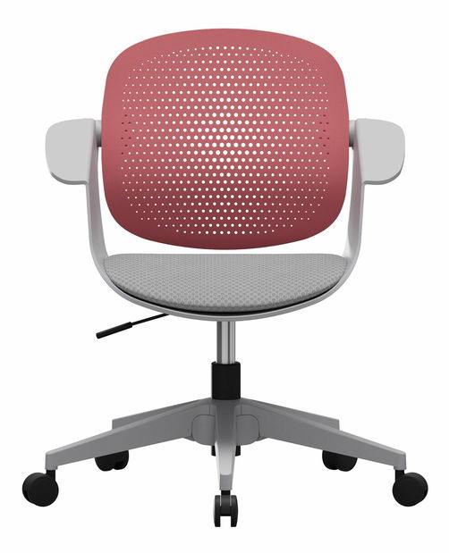 Kancelárska stolička Sissi (sivá + ružová)