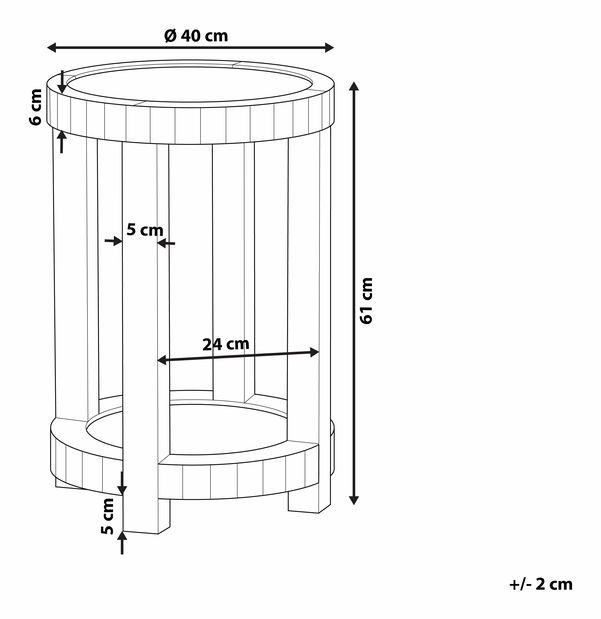 Pomoćni stolić- ARAPO (srebrna)
