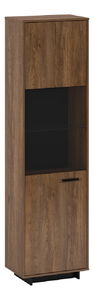 Vitrina Diram A1 (hrast bolzano + crna) (L)