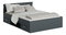 Manželská posteľ 140 cm Michigin (grafit) (s úložným priestorom)