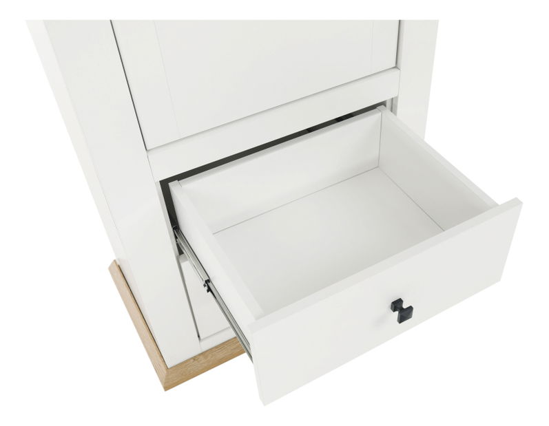 Vitrina Leoras MZ4 (bijela + hrast grand)