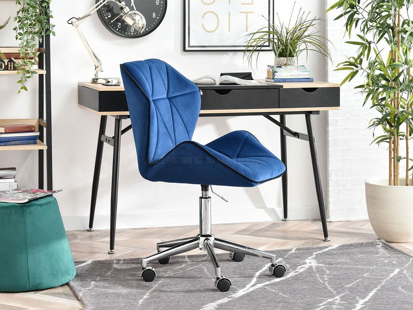 Kreslo Velma M (námornícka + čierna)