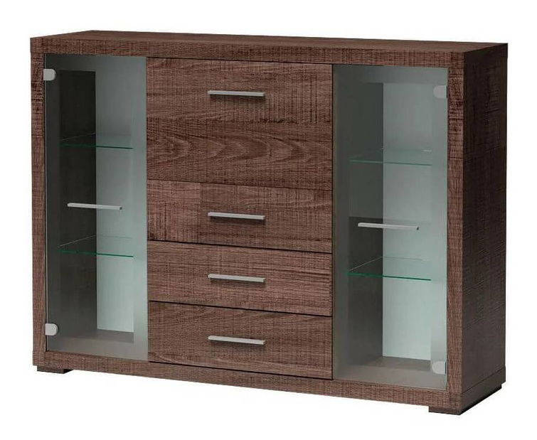 Vitirna Vega 08 (s LED rasvjetom) (hrast santana tamni)