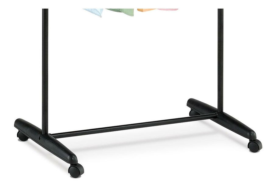 Vješalica na kotačićima Ayude (crna)