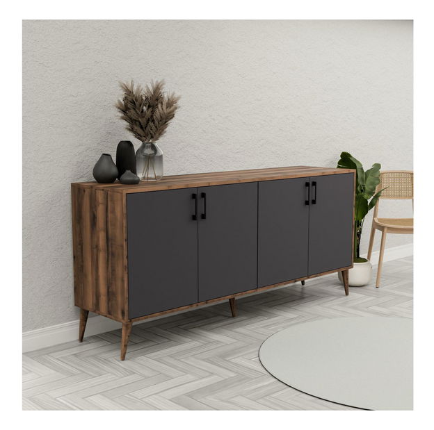 Skrinka Pivida (orech + antracit) 