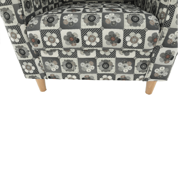 Fotel Charlie patchwork N1